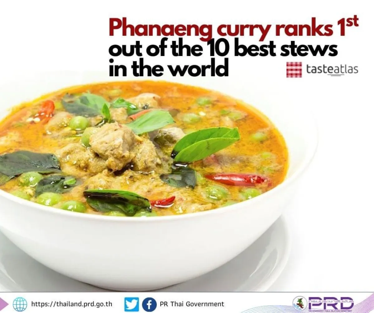 Phanaeng curry ranks 1st out of the best stews in the world