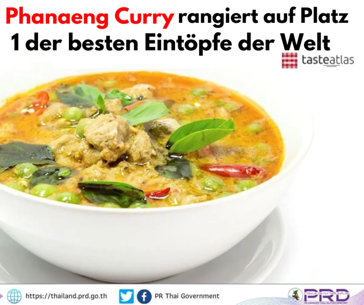 Phanaeng Curry rangiert auf Platz 1 der besten Eintöpfe der Welt