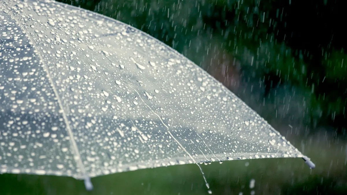 Allgemeines Wetter während der Regenzeit in der nördlichen Region von Thailand