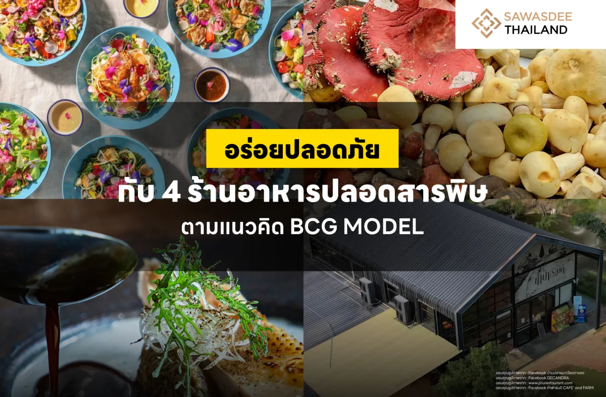 อร่อยปลอดภัย กับ 4 ร้านอาหารปลอดสารพิษตามแนวคิด BCG MODEL