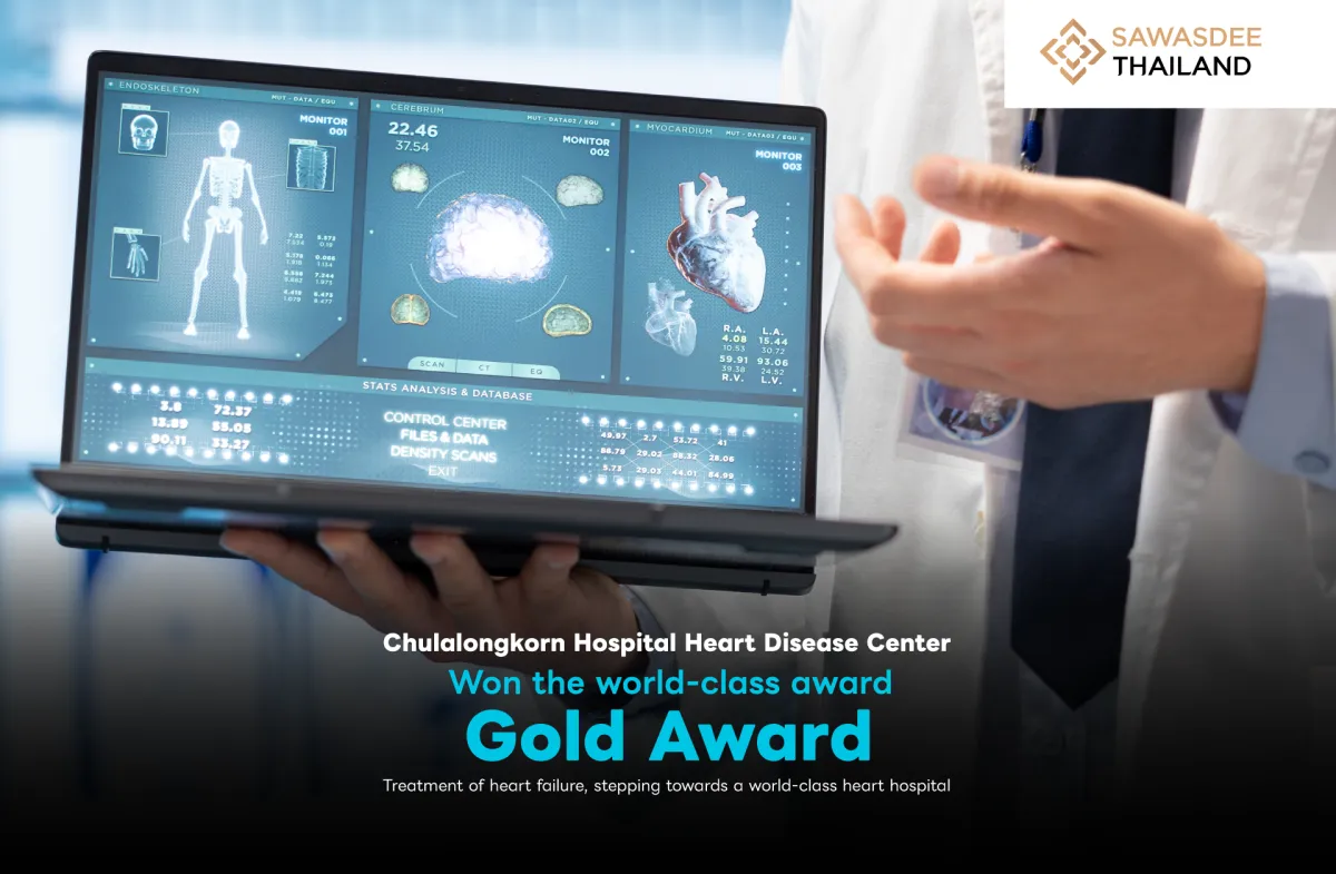 Chulalongkorn Hospital's Heart Center Wins Global Gold Award for Heart Failure Treatment, Moving Towards World-Class Heart Hospital Standards