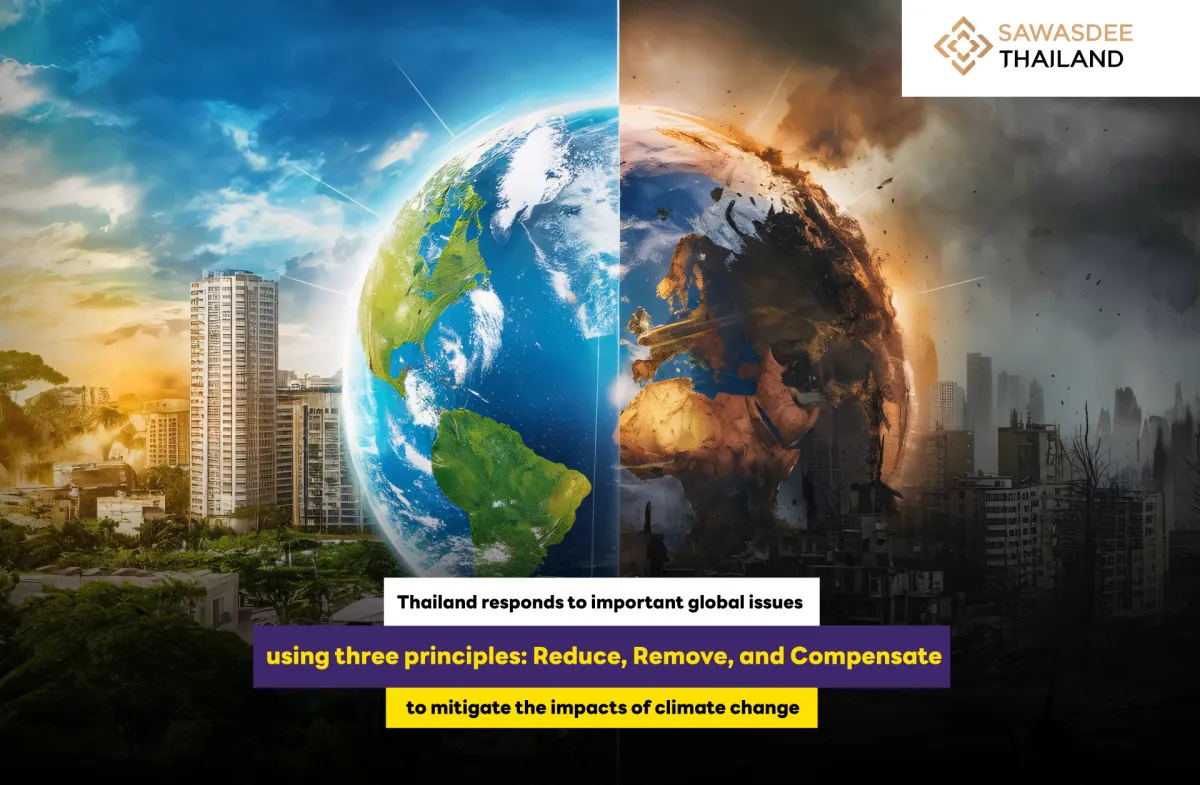 Thailand Responds to Global Key Issues Using the Principles of Reduction, Carbon Sequestration, and Carbon Offset to Mitigate Climate Change Impacts