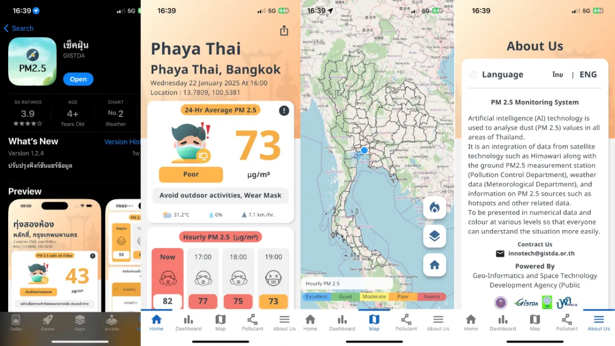 Thailand Launches Application to Monitor PM2.5 Domestically