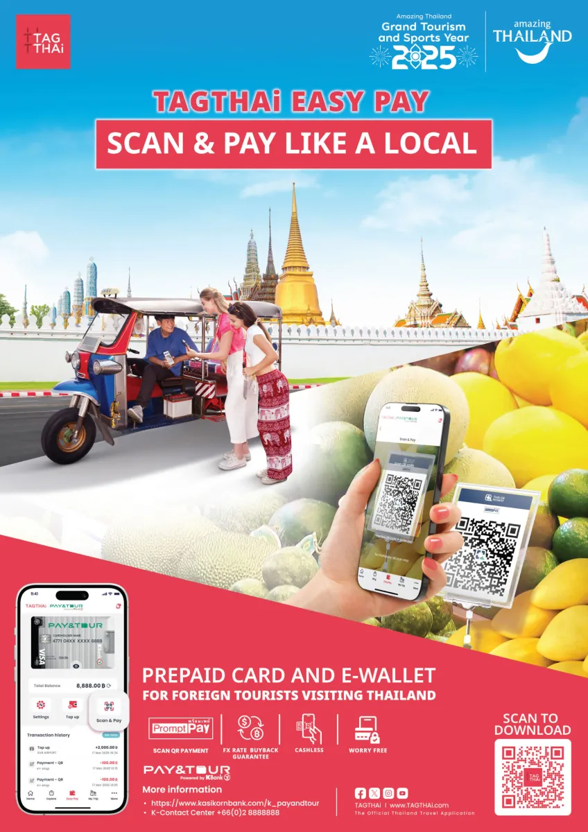 Scan & Pay Like A Local: TAT Backs TAGTHAi, Tourist E-Wallet Now Available