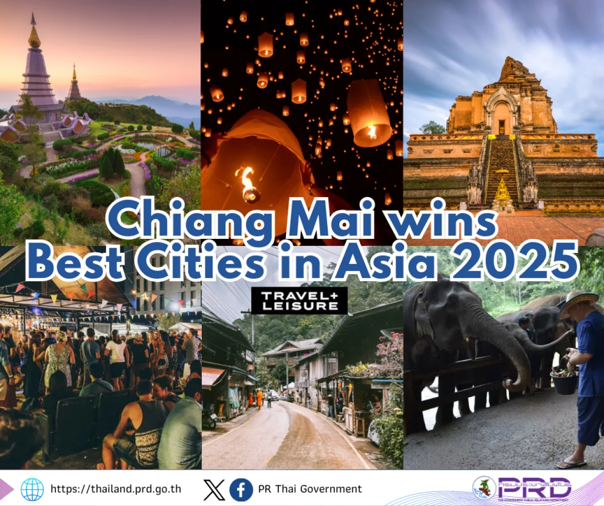 Chiang Mai wins Best Cities in Asia 2025 by Travel + Leisure