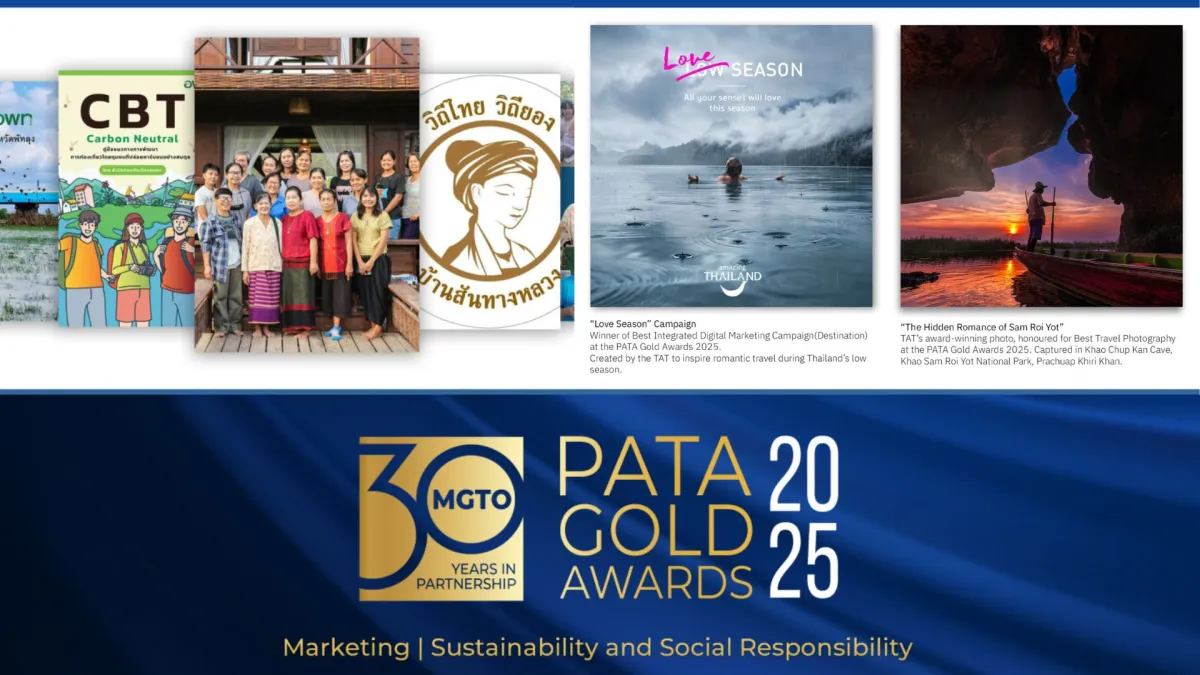 Thailand Honoured at PATA Gold Awards 2025 for Excellence in Sustainability and Marketing
