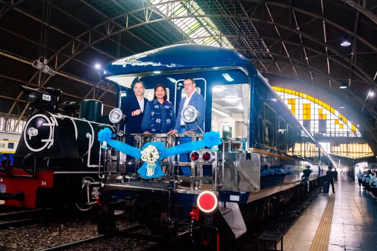 ไทยเตรียมโปรโมทเส้นทางท่องเที่ยวใหม่บนรถไฟหรู Blue Jasmine Rail Journey นำร่องเชื่อมโยงเส้นทาง 3 เมืองมรดกโลก