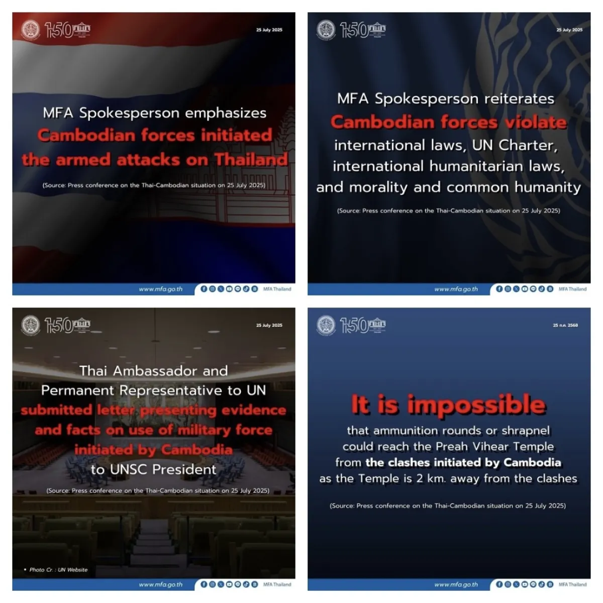 Key facts about the Thai-Cambodian border situation