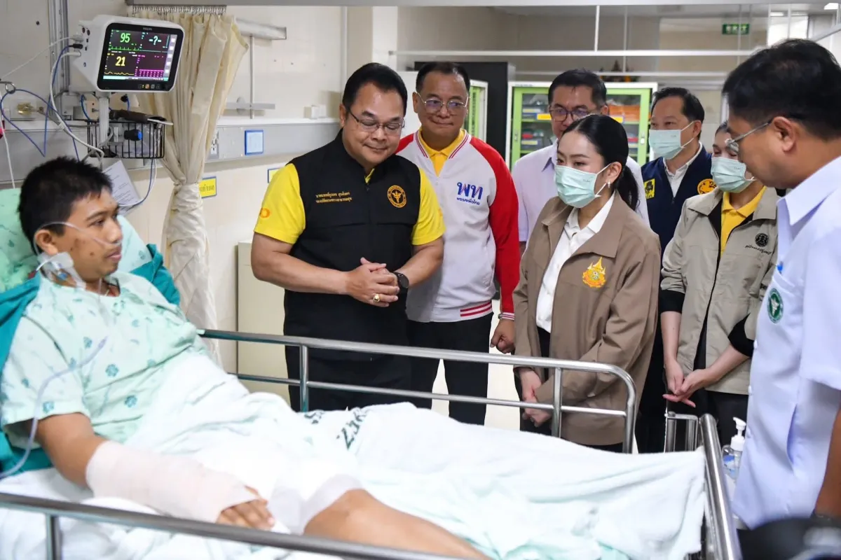 Thai PM Visits Border Victims in Surin Province