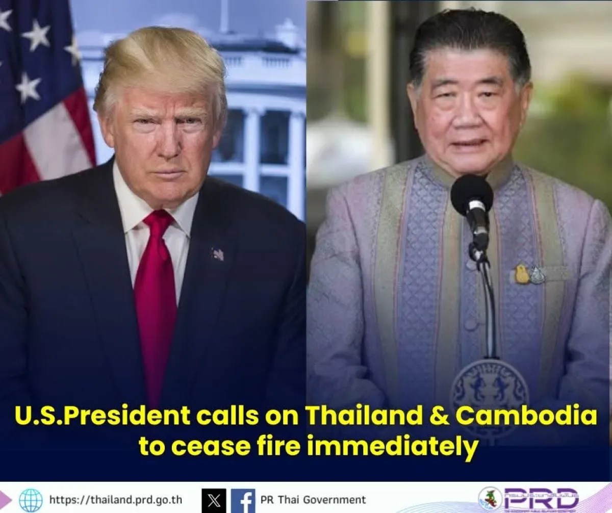 Acting Prime Minister Has Conversation with US President Trump on Thai-Cambodian Ceasefire
