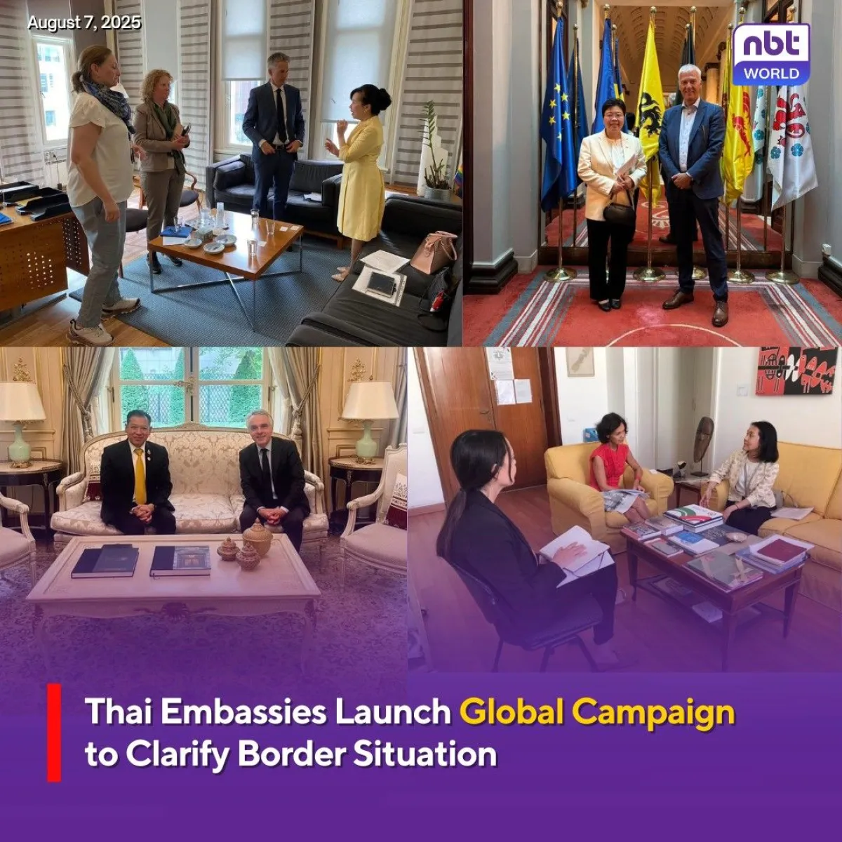 Thai Embassies Launch Global Campaign to Clarify Border Situation