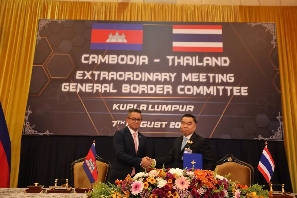 Thailand-Cambodia GBC Meeting between agrees on a 13-point ceasefire implementation agreement