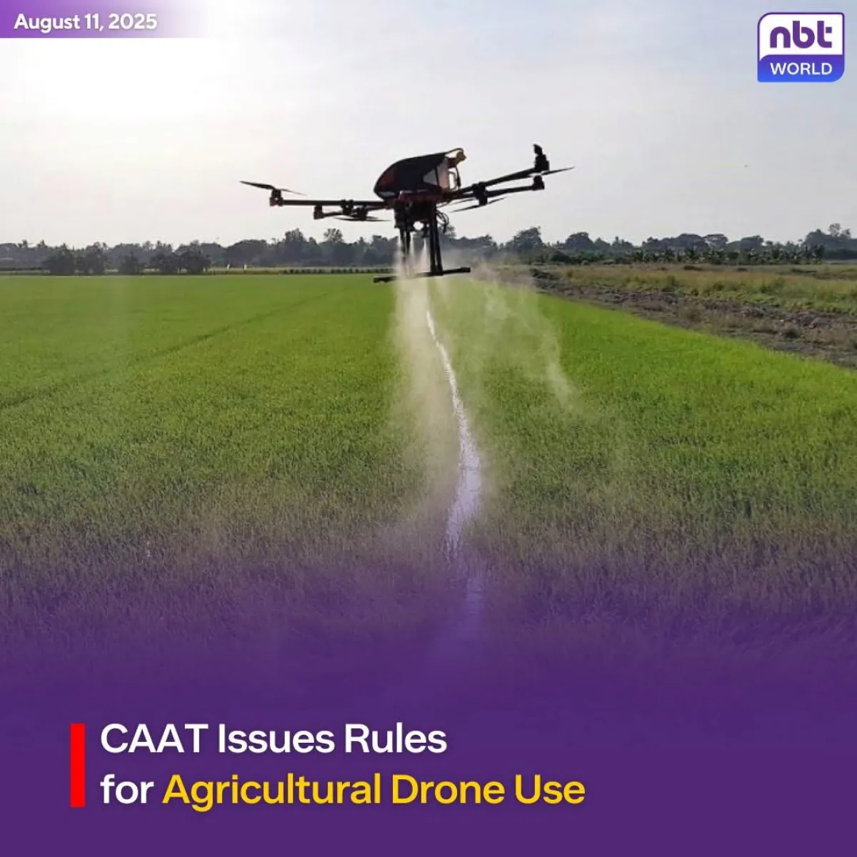 CAAT Issues Rules for Agricultural Drone Use