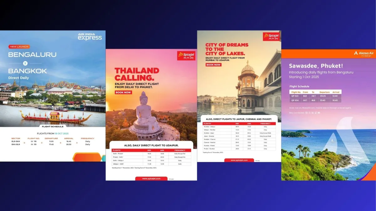 ไทยจับมือ 4 สายการบินอินเดียเปิดเส้นทางใหม่–เพิ่มความถี่เที่ยวบิน รับ High Season