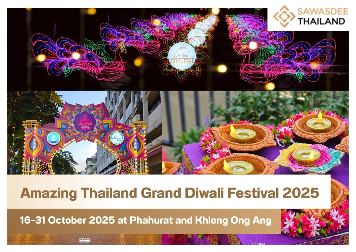 Amazing Thailand Grand Diwali Festival 2025, 16–31 October 2025 at Phahurat and Khlong Ong Ang