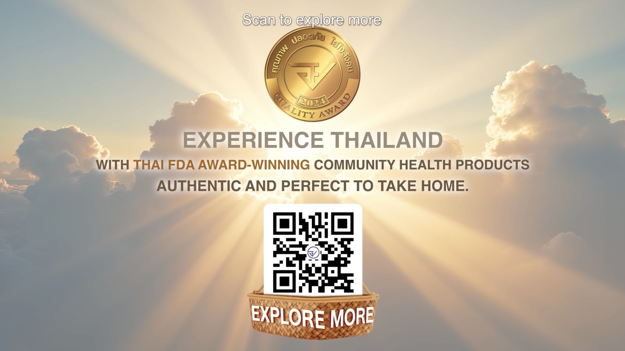 Experience Thailand with FDA Award-Winning Community Health Products, Authentic and Perfect to Take Home.