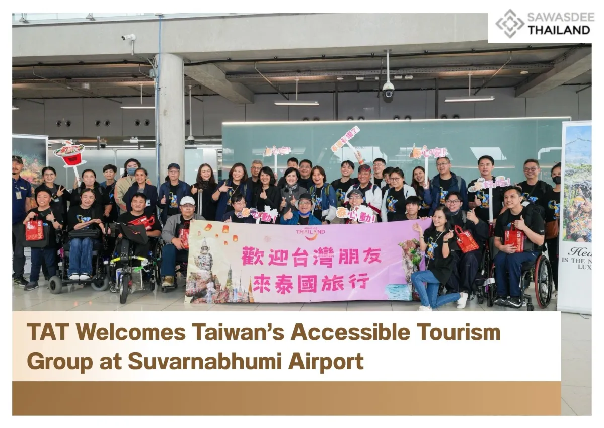 TAT welcomes Taiwan’s accessible tourism group at Suvarnabhumi Airport