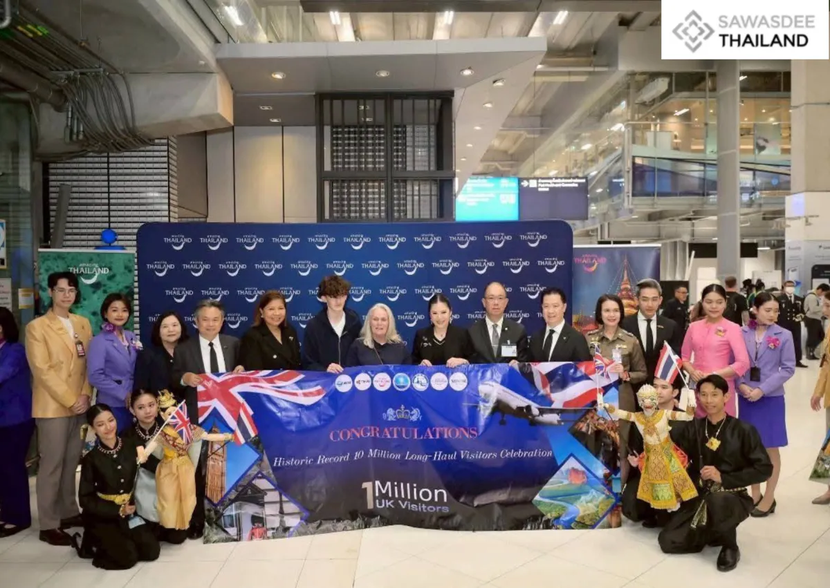 Thailand Welcomes 1 Million UK Tourists in 2025, Long-Haul Arrivals Top 10 Million