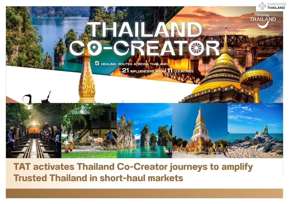 TAT activates Thailand Co-Creator journeys to amplify Trusted Thailand in short-haul markets