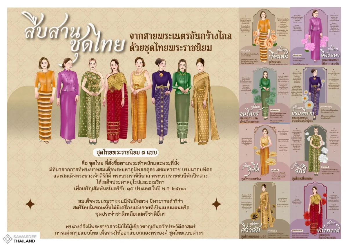 สืบสานชุดไทยจากสายพระเนตรอันกว้างไกล ด้วยชุดไทยพระราชนิยม