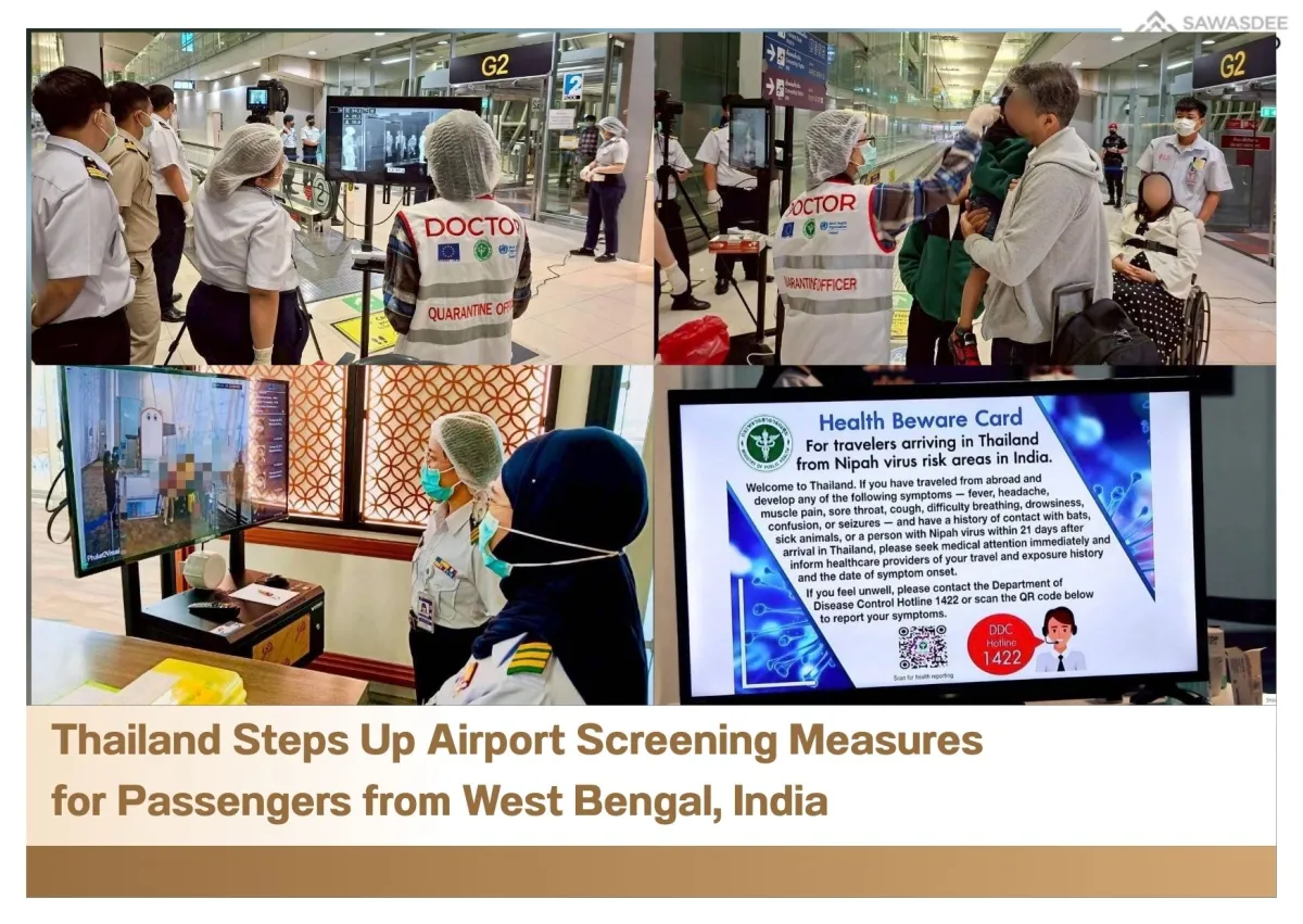 Thailand Steps Up Airport Screening Measures for Passengers from West Bengal, India