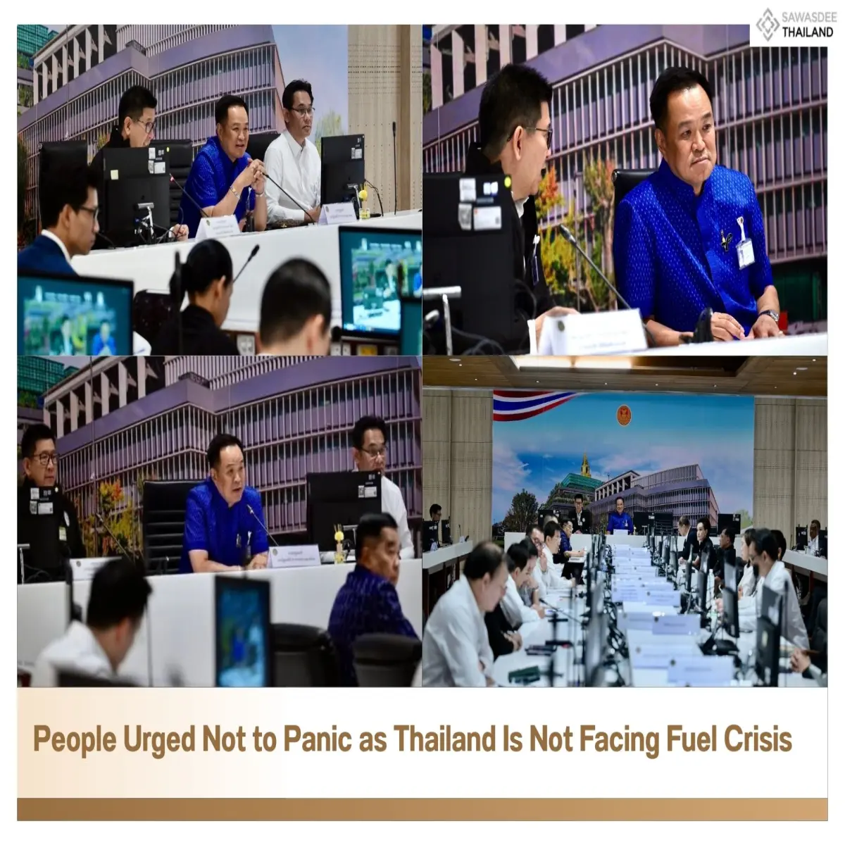 People Urged Not to Panic as Thailand Is Not Facing Fuel Crisis