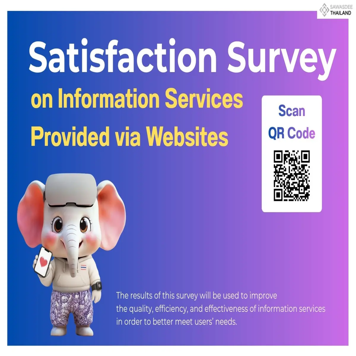 Satisfaction Survey on Information Services Provided via Websites