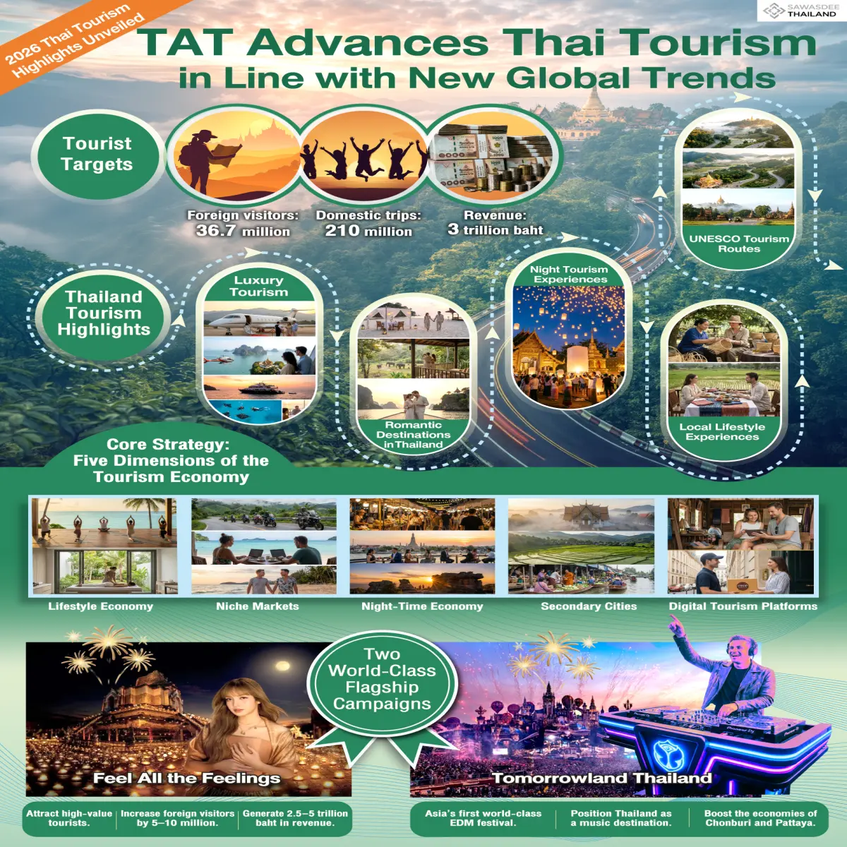 TAT Advances Thai Tourism in Line with New Global Trends