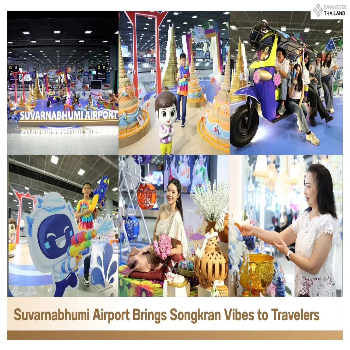 Suvarnabhumi Airport Brings Songkran Vibes to Travelers