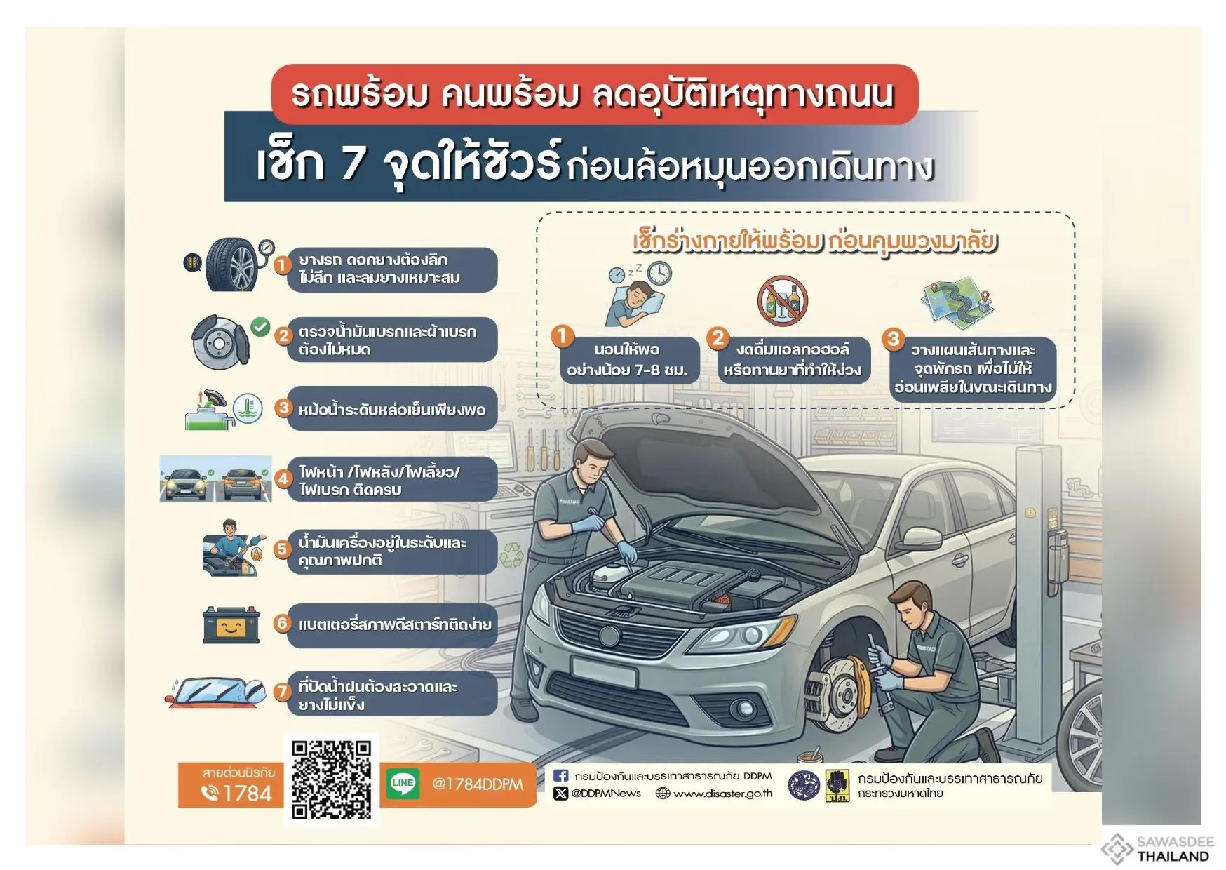 รู้ทันภัยกับ ปภ. รถพร้อม คนพร้...