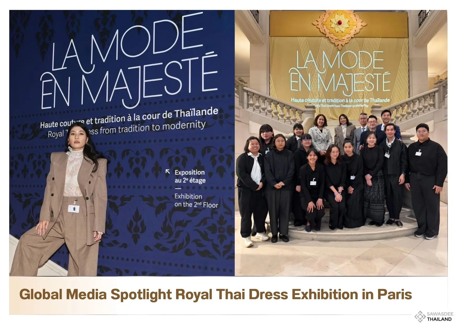 Global Media Spotlight Royal Thai Dress Exhibition in Paris