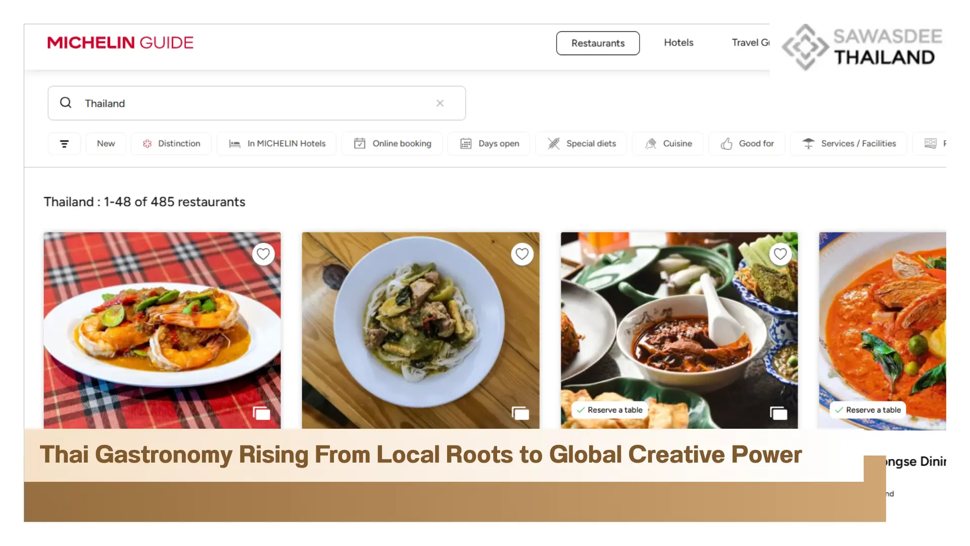 Thai Gastronomy Rising From Local Roots to Global Creative Power