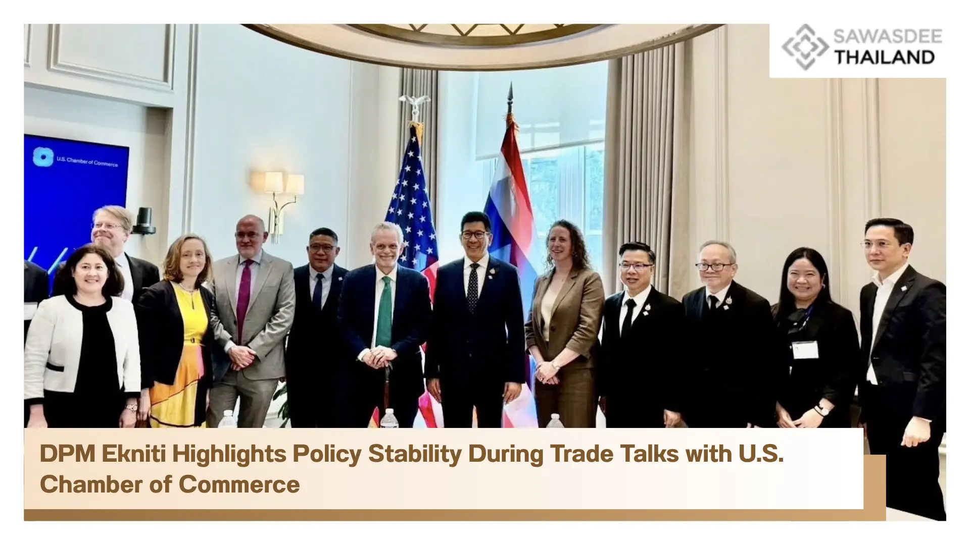 DPM Ekniti Highlights Policy Stability During Trade Talks with U.S. Chamber of Commerce