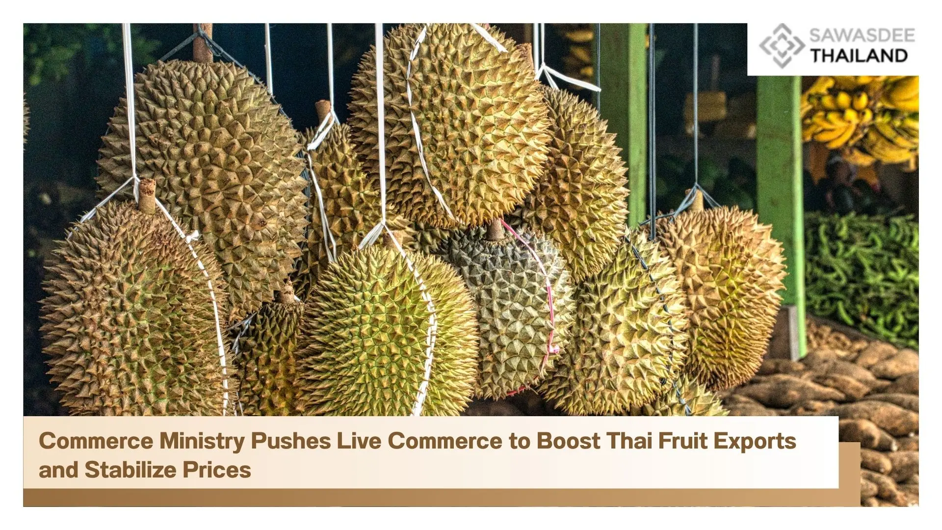 Commerce Ministry Pushes Live Commerce to Boost Thai Fruit Exports and Stabilize Prices