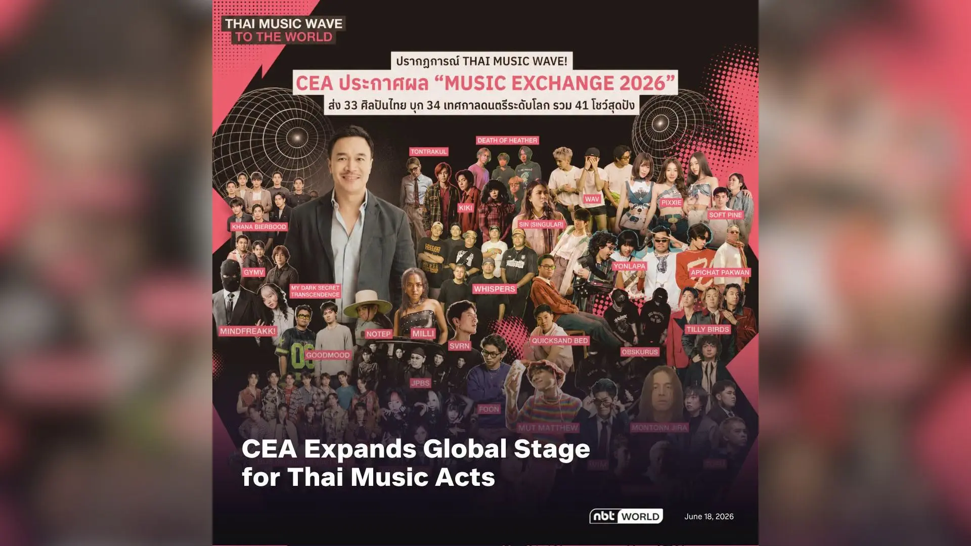 Thai Music Acts Promoted in Global Stage