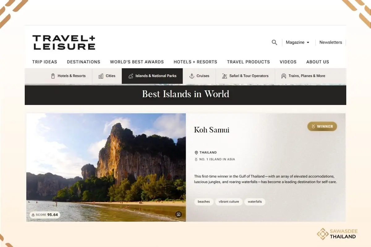 Koh Samui Named World's Best Island for 2026