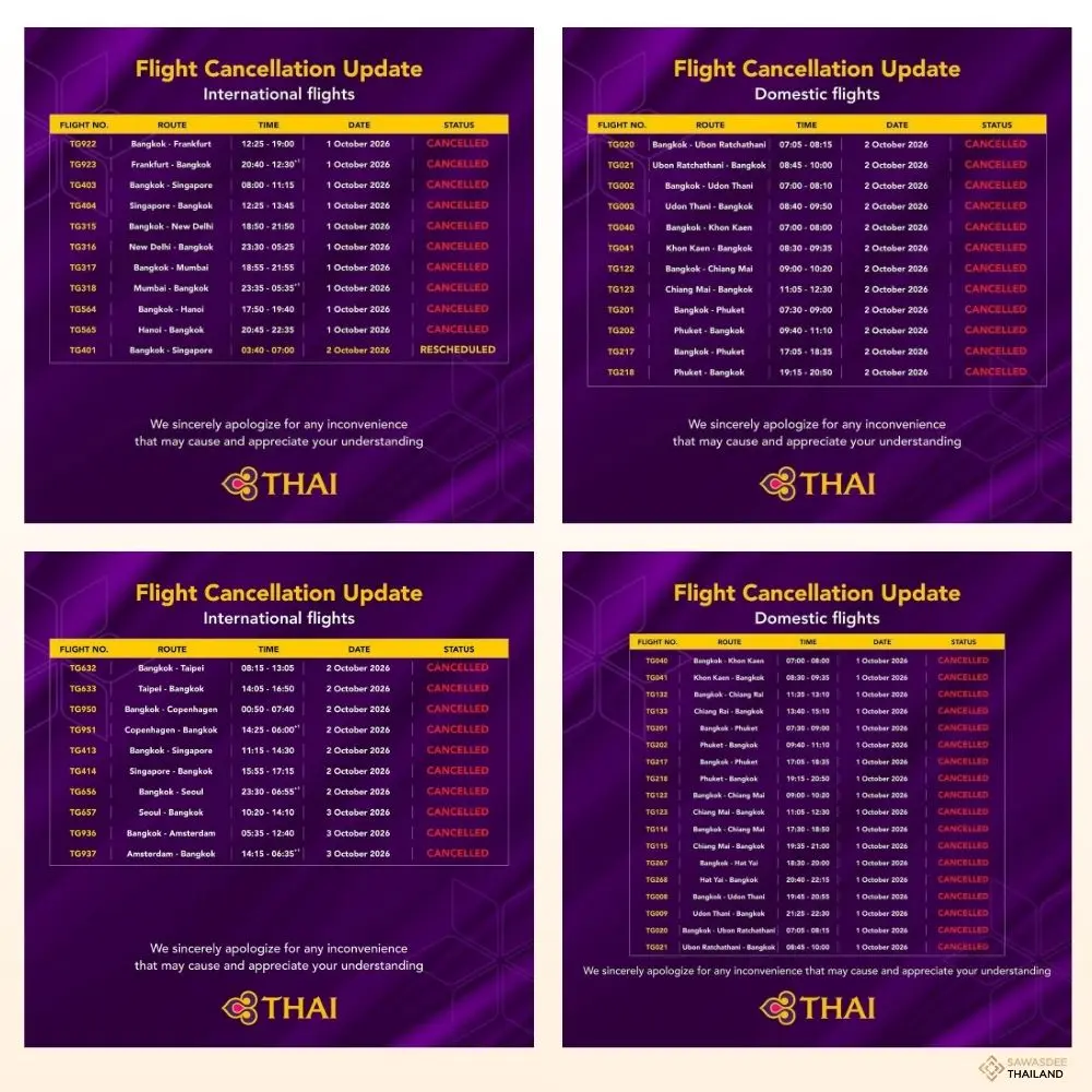 Thai Airways announces additio...